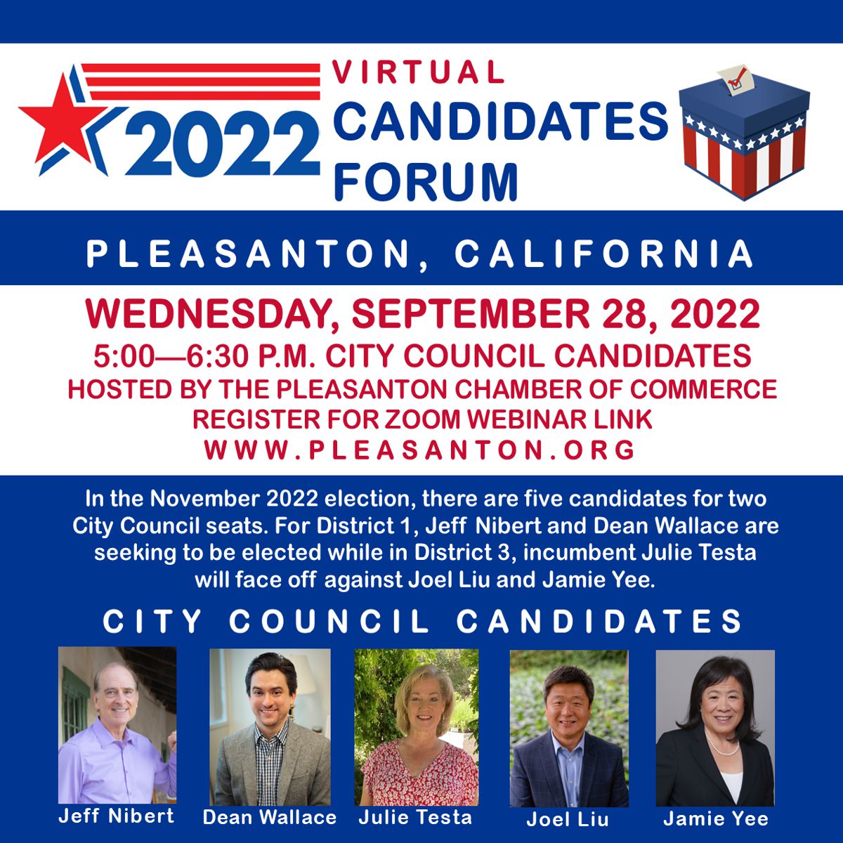 Pleasanton Candidates Forum